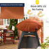 NettyPro Grill Cover for Small Q Series Grills, Waterproof Heavy Duty Portable Grill Cover for Q 1400/1000/2000/200/2400 Series and Baby Q Gas Grill, Brown and Black optional
