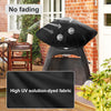 NettyPro Grill Cover for Small Q Series Grills, Waterproof Heavy Duty Portable Grill Cover for Q 1400/1000/2000/200/2400 Series and Baby Q Gas Grill, Brown and Black optional