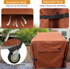 NettyPro Waterproof Heavy Duty BBQ Grill Cover 3-6 Burner Gas Barbecue Grill Cover,Fadeproof & UV Resistant, Barbecue Gas Grill Cover for Weber, Char-Broil, Brinkmann, Jenn Air, Nexgrill Grills and More, 52" 56“ 60” 68" 70“ Inch optional,Brown color