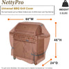NettyPro Waterproof Heavy Duty BBQ Grill Cover 3-6 Burner Gas Barbecue Grill Cover,Fadeproof & UV Resistant, Barbecue Gas Grill Cover for Weber, Char-Broil, Brinkmann, Jenn Air, Nexgrill Grills and More, 52" 56“ 60” 68" 70“ Inch optional,Brown color