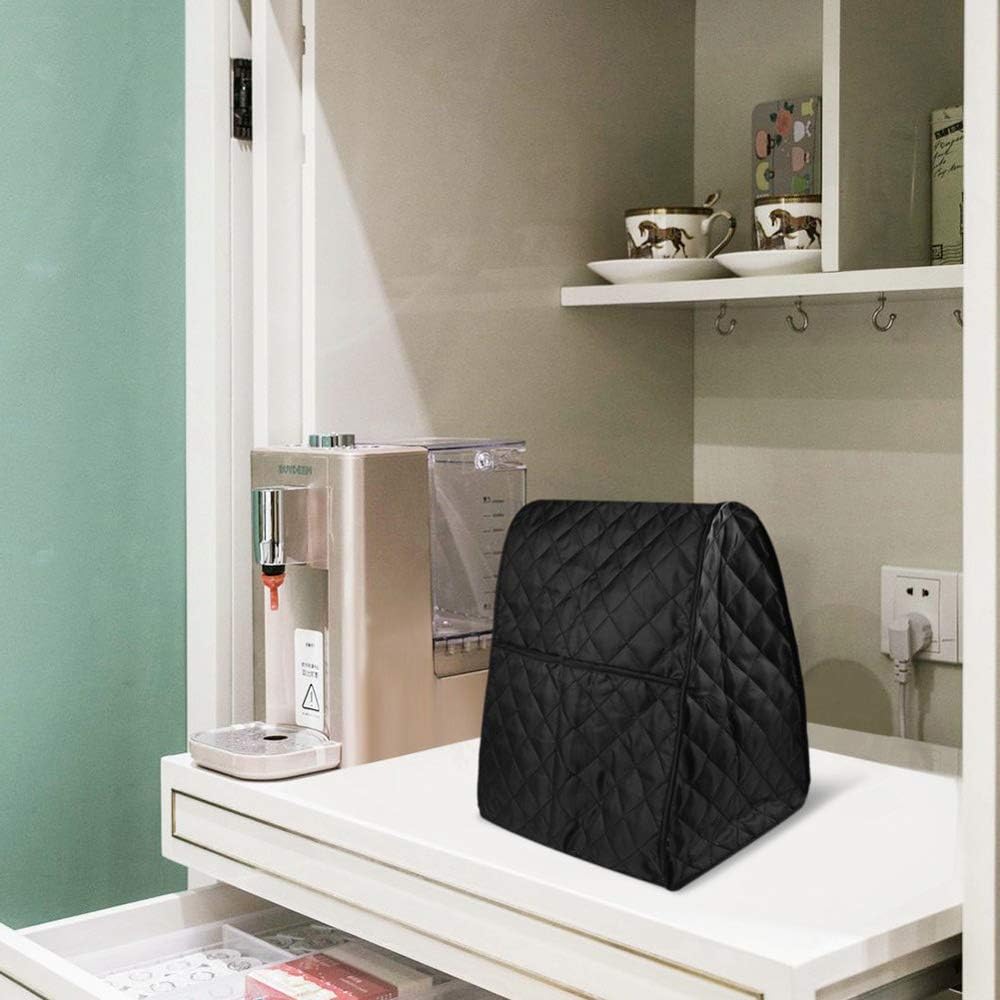 Nettypro High quality Stand Mixer Cover Dustproof cover with Pocket and Organizer Bag for Kitchenaid,Sunbeam,Cuisinart,Hamilton Mixer ,Black