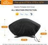 NettyPro Grill Cover for Small Q Series Grills, Waterproof Heavy Duty Portable Grill Cover for Q 1400/1000/2000/200/2400 Series and Baby Q Gas Grill, Brown and Black optional