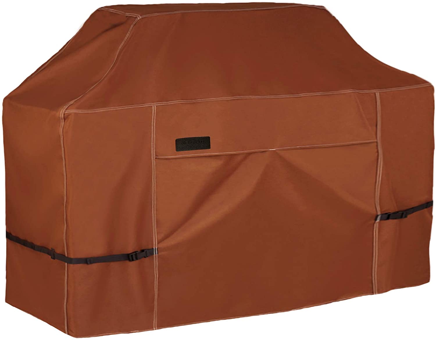 NettyPro Waterproof Heavy Duty BBQ Grill Cover 3-6 Burner Gas Barbecue Grill Cover,Fadeproof & UV Resistant, Barbecue Gas Grill Cover for Weber, Char-Broil, Brinkmann, Jenn Air, Nexgrill Grills and More, 52" 56“ 60” 68" 70“ Inch optional,Brown color