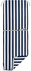 NettyPro Outdoor Patio Chaise Lounge Chair Cushion Covers with Zipper and Tie, Water Repellent UV Resistant, 72 x 22 x 3 Inch, 80 x 26 x 3 Inch, Replacement Cover Only, Stripes Navy Blue and White