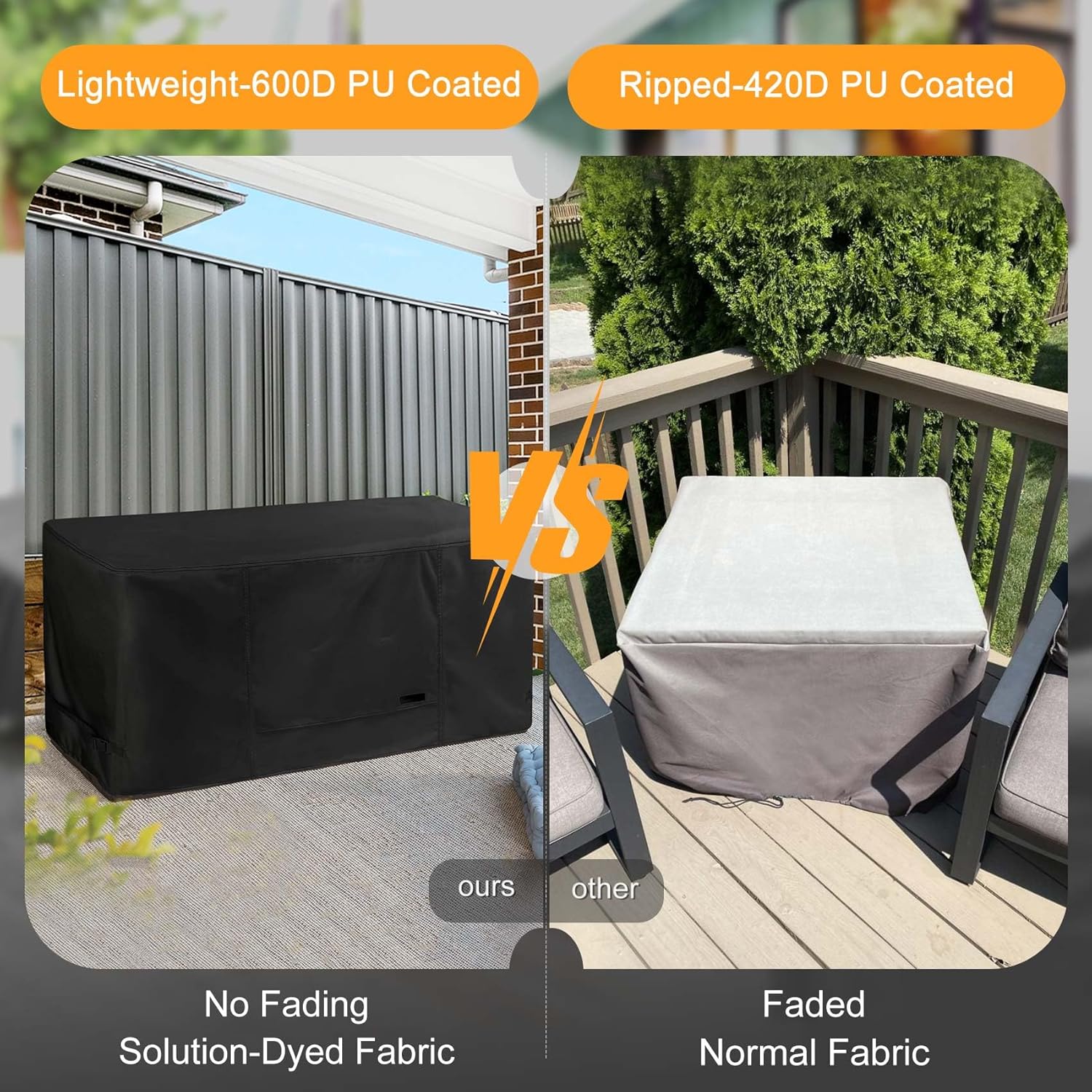 Netty Bench NettyPro Deck Box Cover, Outdoor Patio Waterproof Storage Box Bench Co ...