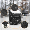 NettyPro BBQ Grill Cover Heavy Duty Waterproof 32 Inch, Fadeproof & UV Resistant, Barbecue Cover for Small Weber, Char-Broil, Brinkmann, Jenn Air, Nexgrill Grills 2 Burner, Black