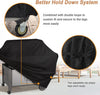 NettyPro Grill Cover Heavy Duty Waterproof, Fadeproof & UV Resistant, Barbecue Gas Grill Cover for Weber, Char-Broil, Brinkmann, Jenn Air, Nexgrill Grills and More, 44" 48" 52" 56" 60" 64" 70" 72" Inch optional,Black color