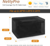 NettyPro Rectangular Fire Pit Table Cover Waterproof Heavy Duty Outdoor Patio Firepit Cover for Gas Propane Fire Pit Table Rectangle, 52 x 34 x 24 Inch, Black