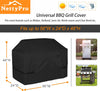 NettyPro Grill Cover Heavy Duty Waterproof, Fadeproof & UV Resistant, Barbecue Gas Grill Cover for Weber, Char-Broil, Brinkmann, Jenn Air, Nexgrill Grills and More, 44" 48" 52" 56" 60" 64" 70" 72" Inch optional,Black color