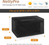 NettyPro Rectangular Fire Pit Table Cover Waterproof Heavy Duty Outdoor Patio Firepit Cover for Gas Propane Fire Pit Table Rectangle, 52 x 34 x 24 Inch, Black