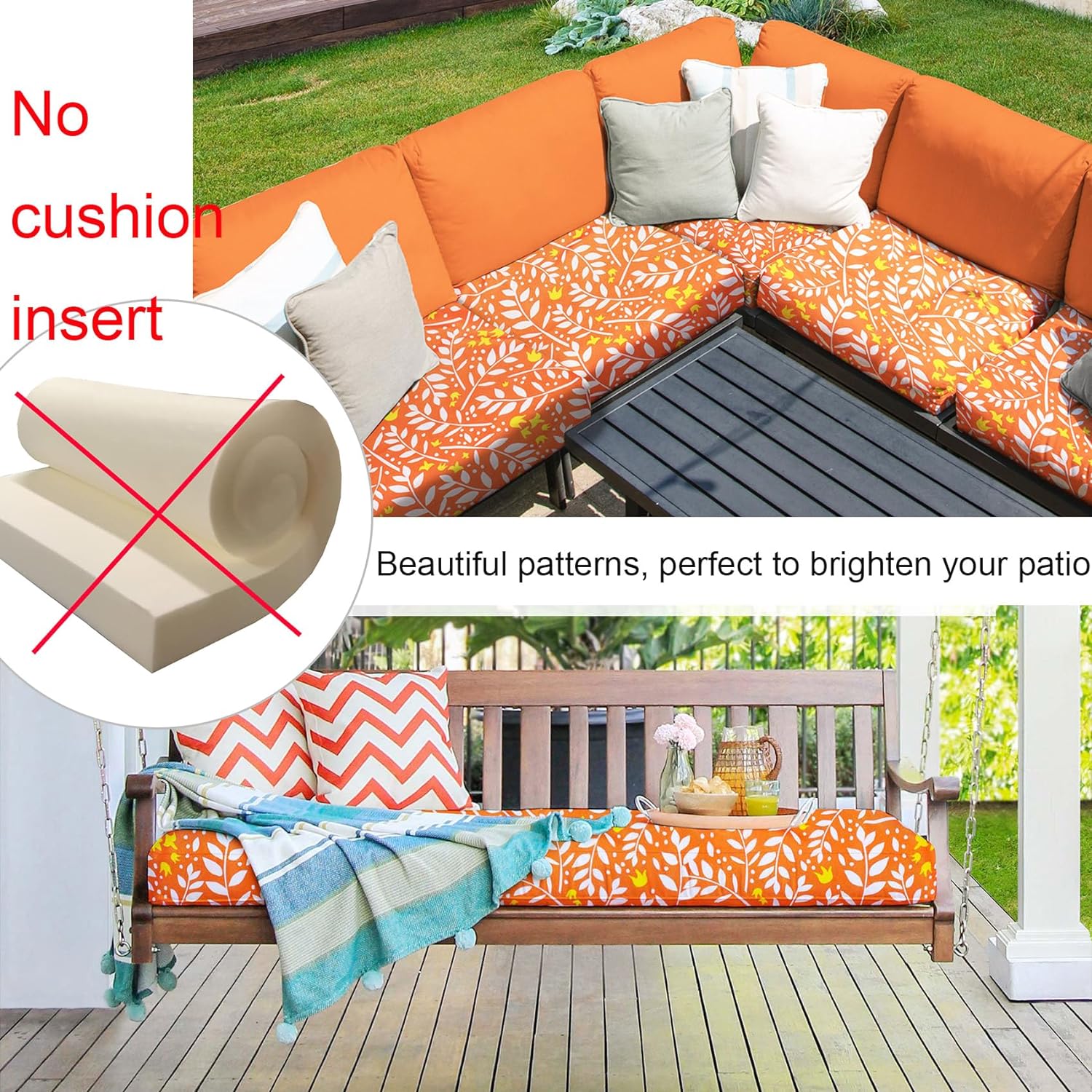 Outdoor Best Foam For Cushions Outdoor Cushions Bench Cushion