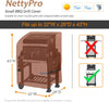 NettyPro Grill Cover Heavy Duty Waterproof 32 Inch, BBQ Gas Grill Cover for Small Weber, Char-Broil, Brinkmann, Jenn Air, Nexgrill Grills 2 Burner, Brown color