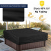 NettyPro Hot Tub Cover Protector Waterproof Outdoor SPA Cover Cap for Square Hot Tub, 76 x 76 inch, Black