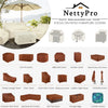 NettyPro Rectangular Fire Pit Table Cover Waterproof Rectangle