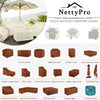 NettyPro Rectangular Fire Pit Table Cover Waterproof Rectangle