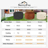 NettyPro Fire Pit Cover Round Fade Resiatant Waterproof 600D Outdoor Patio Firepit Cover for Small Fireplace Fire Bowl Solo Stove Bonfire Yukon, 28 x 18 Inchs, Black