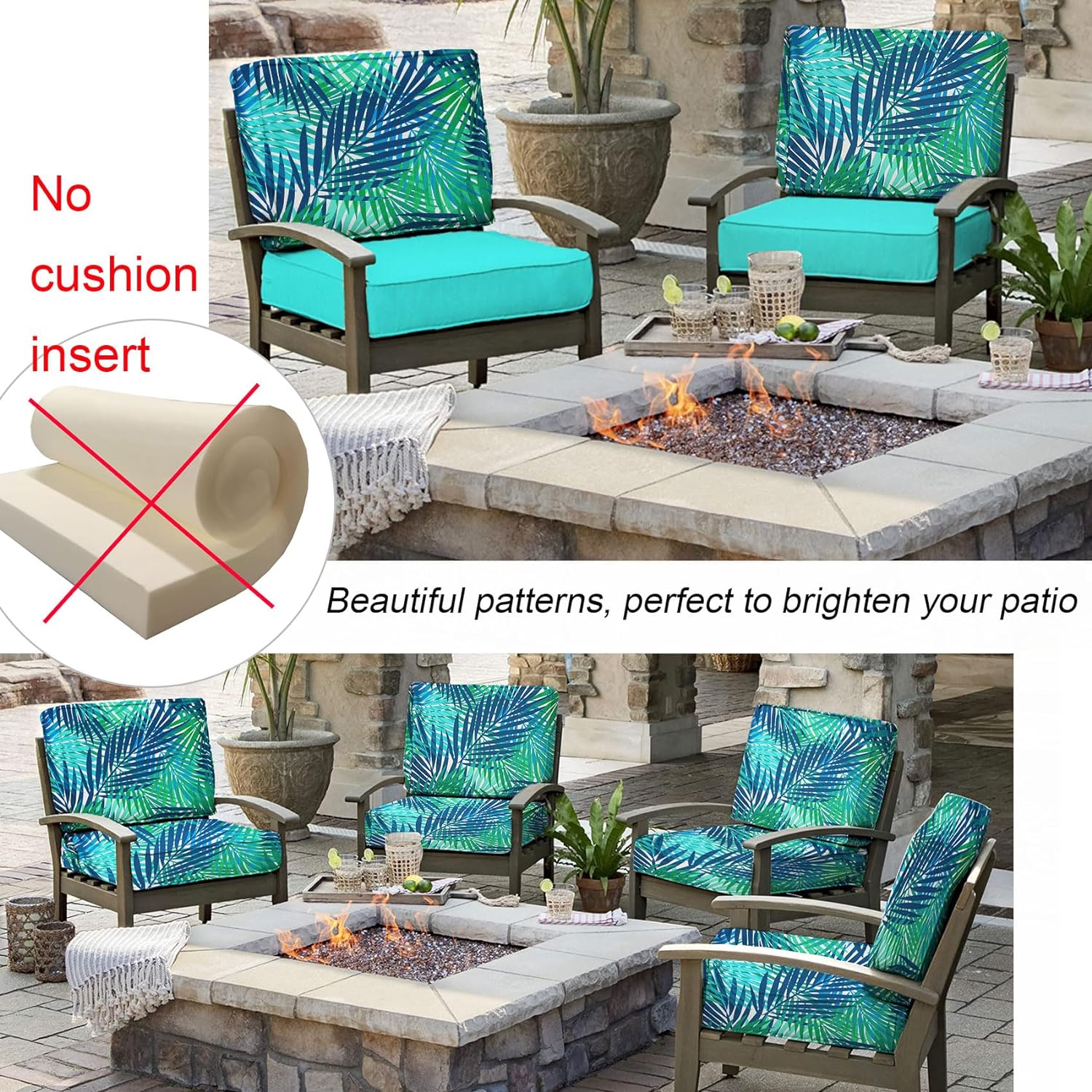 Cushion Covers Outdoor Chair Cushions Turquoise Outdoor Sofa