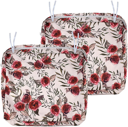 NettyPro Outdoor Chair Seat Cushion Covers 2 Pack a set,rose cover 20