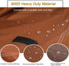 NettyPro Waterproof Umbrella Cover Outdoor Patio Offset Banana Umbrella Cover All Weather Protection, Fits Cantilever Offset Umbrella Up to 13 Feet, Brown